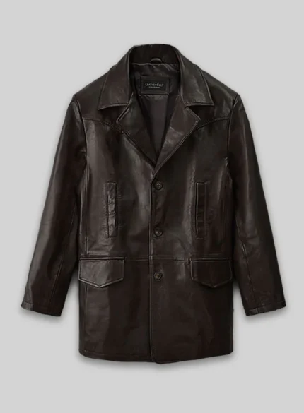 Aaron Eckhart Love Happens Leather Trench Coat