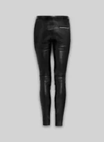 Azar Leather Biker Jeans