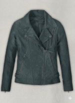 Blue Suede Vanessa Hudgens Leather Jacket