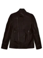 Brown Hannah Quinlivan Skyscraper Leather Jacket