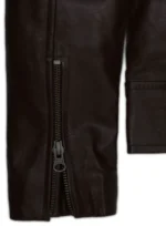 Brown Hannah Quinlivan Skyscraper- Leather Jacket.