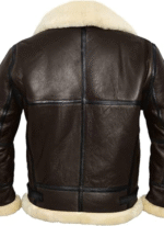 Brown Leather Jacket With Fur