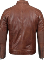 Brown Leather Motorcycle Jacket