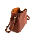 Leather Butterfly Bucket Bag