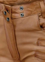 Carrier Burnt Tan Leathe r Pants