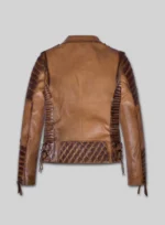 Charlotte Burnt Tan- Leather Jacket