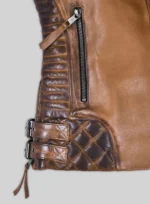 Charlotte Burnt Tan Leather Jacket