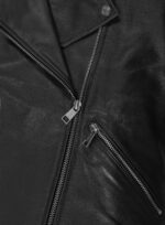 Classic Black Leather Jacket.