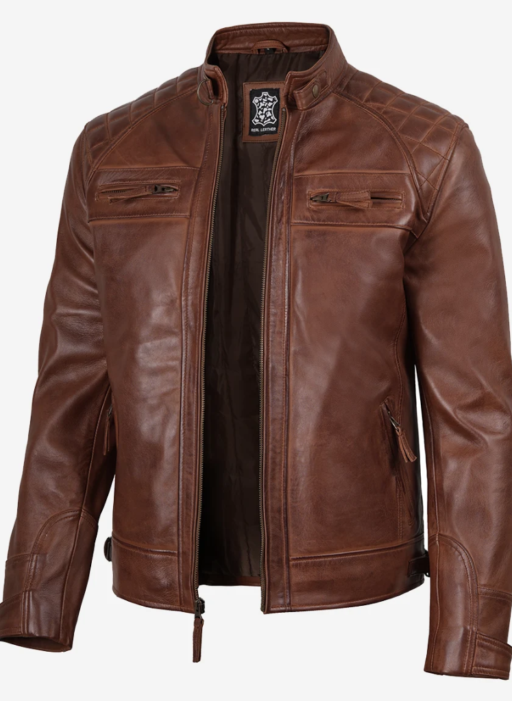 Dark brown leather jacket Dark brown leather jacket