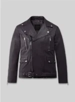 Dauntless Purple Biker Leather Jacket