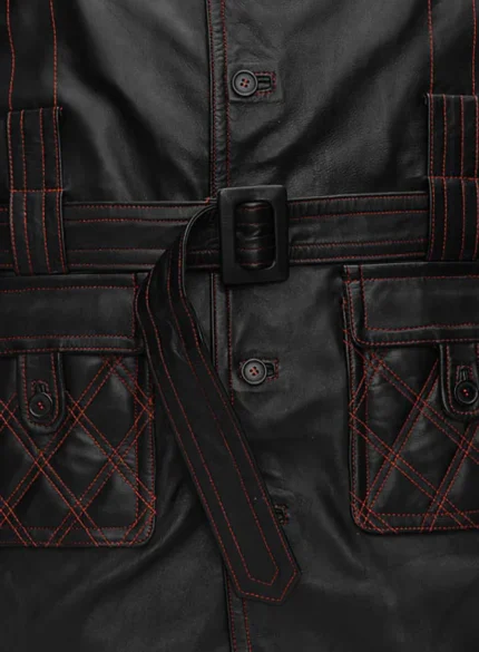 Elvis Presley Leather Long Coat