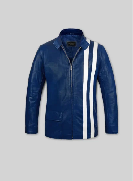 Elvis Presley Speedway Blue Leather Jacket