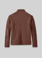 Firefly Moto Tan Biker- Leather Jacket