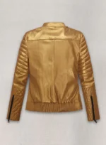 Golden Gwen Stefani Leather Jacket.