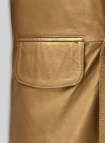 Golden Hugh Jackman The Prestige Leather Long Coat