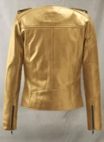 Golden Lizzy Caplan Now You See Me 2 Leather Jacket.