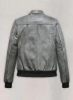 Harbor Gray Kendall Jenner Leather Jacket