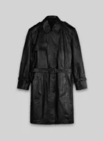 Jennifer Lopez Hustlers Leather Trench Coat