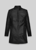 Kate Winslet Holy Smoke NewYork Premiere Leather Long Coat