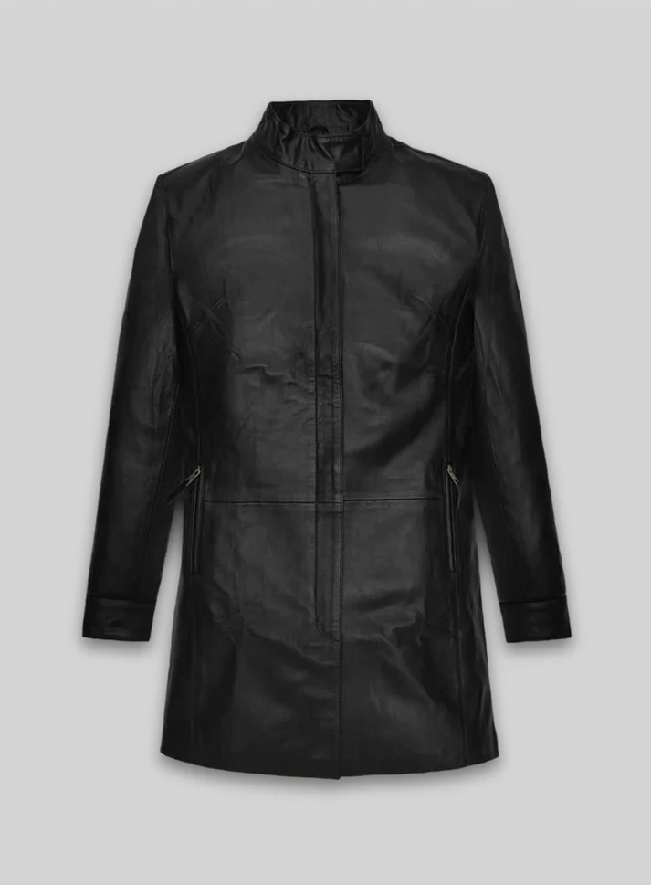 Kate Winslet Holy Smoke NewYork Premiere Leather Long Coat Kate Winslet Holy Smoke NewYork Premiere Leather Long Coat