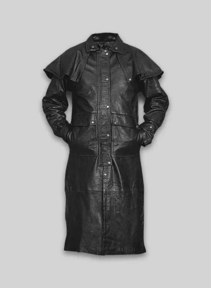 Leather Duster with Cape