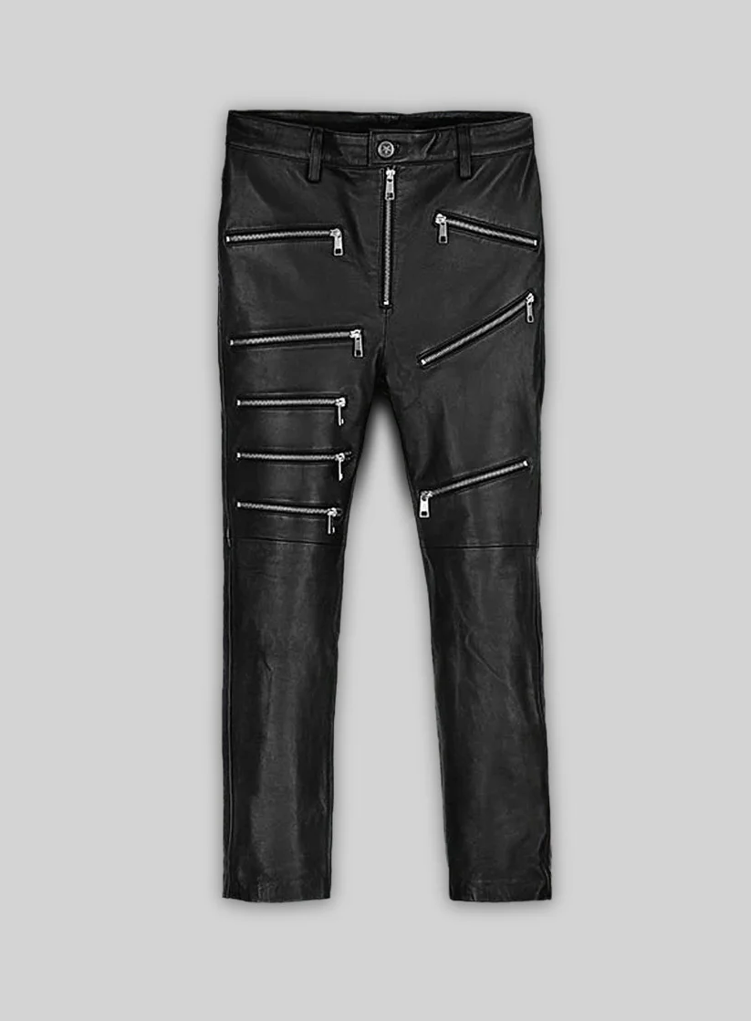 Leather Zipper Jeans - Style Leather Zipper Jeans - Style