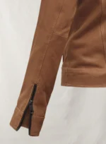 Light Vintage Tan Hide Jennifer Morrison Leather Jacket