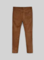 Log Cabin Brown Wax Noach -Leather Pants