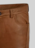 Log Cabin Brown Wax Noach -Leather Pants