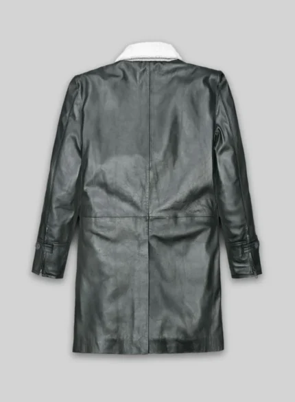 Metallic Lurex Gray Tom Hardy Trench Coat