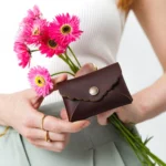 Leather Mini Daisy Wallet
