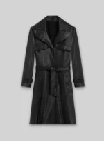 Mock Duster Leather Long Coat