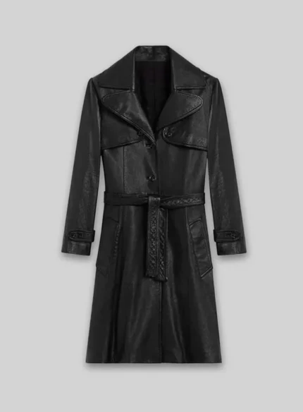 Mock Duster Leather Long Coat