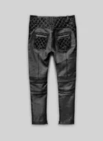 Outlaw Burnt Charcoal Leather Pants