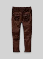 Outlaw Burnt Maroon Leather Pants