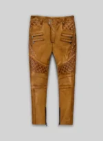 Outlaw Burnt Mustard Leather Pants