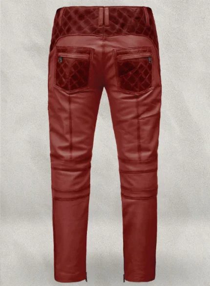 Outlaw Burnt Red Leather Pants