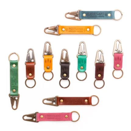 Leather PLG Keychain