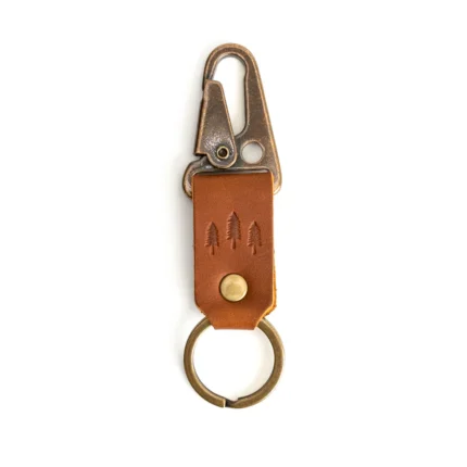 Leather PLG Keychain