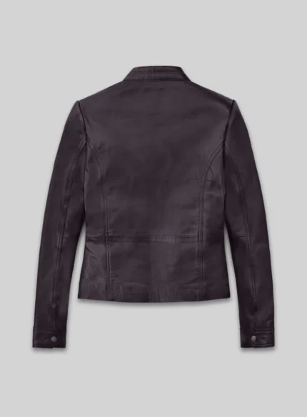 Purple Leather Jacket.