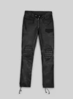 Ryder Leather Biker Jeans