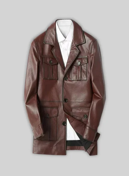 Scout Leather Trench Coat