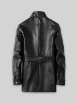 Sheriff Leather Trench Coat