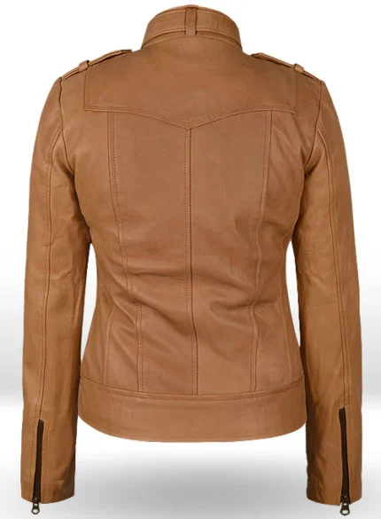 Soft Hunter Tan Washed & Wax Leather Jacket