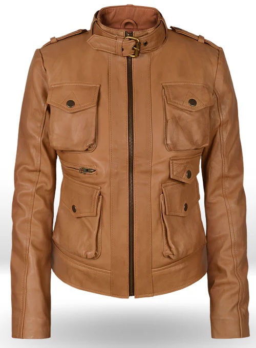 Soft Hunter Tan Washed & Wax Leather Jacket Soft Hunter Tan Washed & Wax Leather Jacket