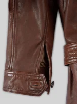 Spanish Brown Leather Long Coat
