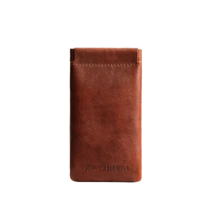 Leather Squeeze Eyeglass Case