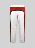 Striped Biker Leather Pants
