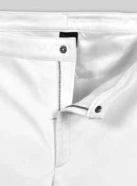 Striped Biker Leather Pants