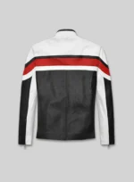 Striped Rocker Leather Jacket